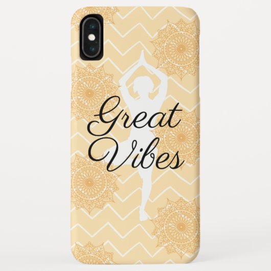 Geweldige Vibes Yoga Houding Case-Mate iPhone Case (Achterkant)