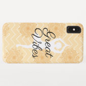 Geweldige Vibes Yoga Houding Case-Mate iPhone Case (Achterkant (horizontaal))