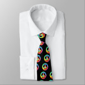 geweldige vibrant Tye Dyed Peace Sign Stropdas (Gebonden)