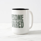 Geweldige vierkant tweekleurige koffiemok (Voorkant rechts)