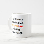 geweldige vietnamese vrouw koffiemok (Voorkant links)