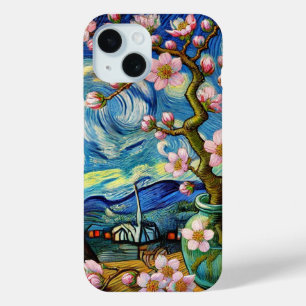 Geweldige Vincent van Gogh amandelbloesem iPhone 15 Case
