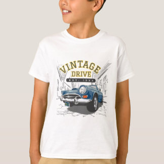 Geweldige Vintage-auto T-shirt