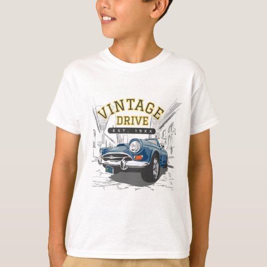 Geweldige Vintage-auto T-shirt (Voorkant)