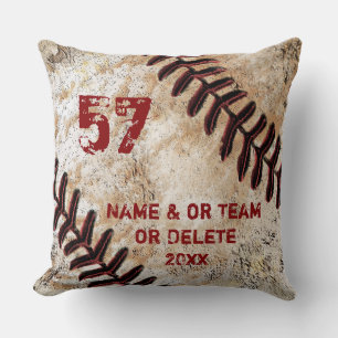 Geweldige vintage honkbal worp kussen Persoonlijk