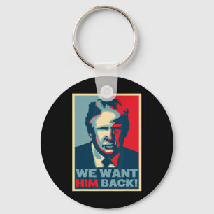 Geweldige vintage - We willen hem Ck - Donald Trum Sleutelhanger