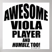 Geweldige Viola Player Poster (Voorkant)