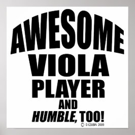 Geweldige Viola Player Poster
