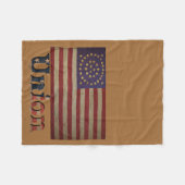 Geweldige vlag van de burgeroorlog fleece deken (Voorkant (Horizontaal))