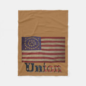 Geweldige vlag van de burgeroorlog fleece deken (Voorkant)