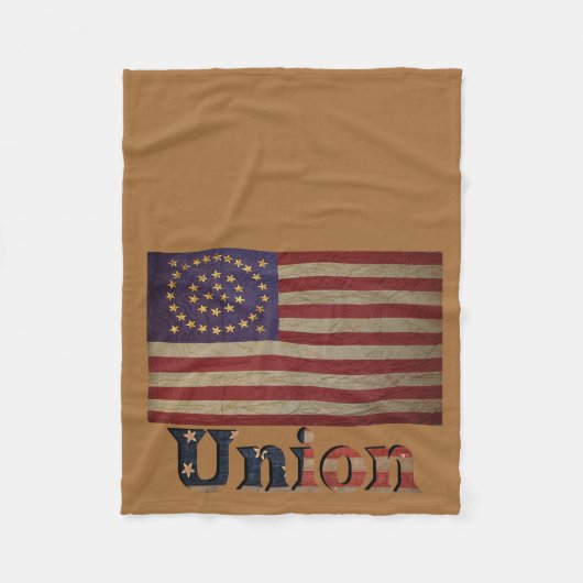 Geweldige vlag van de burgeroorlog fleece deken (Voorkant)