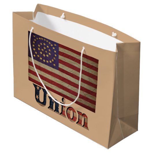 Geweldige vlag van de burgeroorlog groot cadeauzakje (Achterkant Gekanteld)