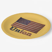 Geweldige vlag van de burgeroorlog papieren bordje (Gekanteld)