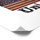 Geweldige vlag van de burgeroorlog poster