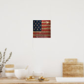 Geweldige vlag van de burgeroorlog poster (Keuken)