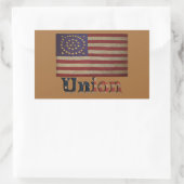 Geweldige vlag van de burgeroorlog rechthoekige sticker (Tas)