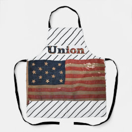 Geweldige vlag van de burgeroorlog schort