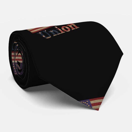 Geweldige vlag van de burgeroorlog stropdas (Opgerold)