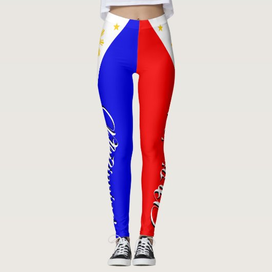 Geweldige vlag van de Filipijnen Leggings (Voorkant)