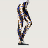 Geweldige Vlammen Abstracte Print Leggings (Rechts)