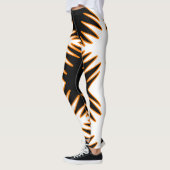 Geweldige Vlammen Abstracte Print Leggings (Links)