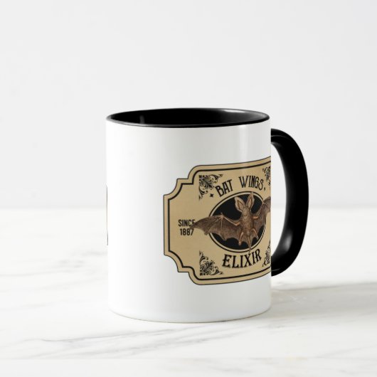 Geweldige vleermuisvleugel Elixir Halloween Mok (Voorkant rechts)