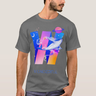 Geweldige vliegende walvis t-shirt