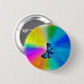 geweldige vlinder ronde button 5,7 cm (Voorkant /achterkant)