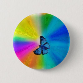 geweldige vlinder ronde button 5,7 cm