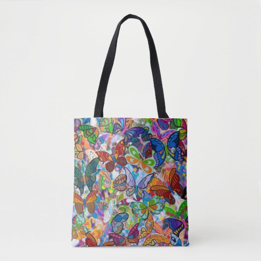 geweldige vlinders tote bag (Voorkant)