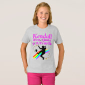 GEWELDIGE VOETBALMEISJE GEPERSONALISEERD TSHIRT (Voorkant volledig)