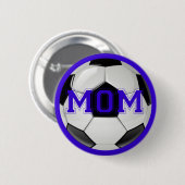 Geweldige Voetbalmoeder Aangepaste Kleuren Ronde Button 5,7 Cm (Voorkant /achterkant)