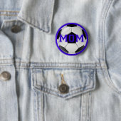 Geweldige Voetbalmoeder Aangepaste Kleuren Ronde Button 5,7 Cm (In situ)