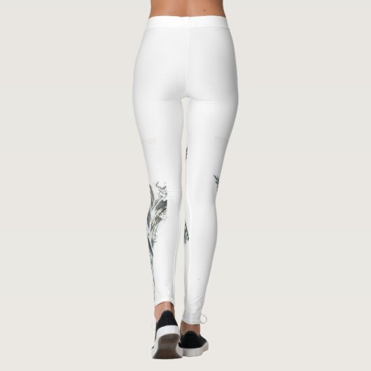 GEWELDIGE VOGELAFDRUKTE Leggings (Achterkant)
