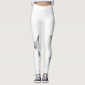 GEWELDIGE VOGELAFDRUKTE Leggings (Voorkant)