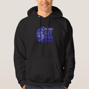 Geweldige volleybalbommetste spike Herhaling Volle Hoodie