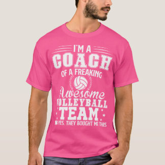Geweldige volleybalteam Coach Volleyball Coach T-shirt