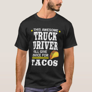 Geweldige vrachtwagenchauffeur geeft advies voor t t-shirt