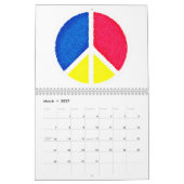 Geweldige vredessymbool kalender (Mar 2027)