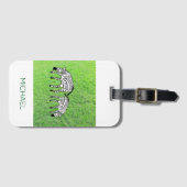 Geweldige vriend, Schattigee en gelukkige zebra's Bagagelabel (Voorkant (horizontaal))