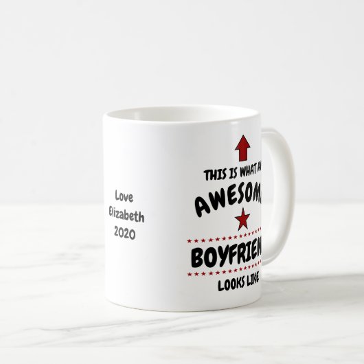 Geweldige vriend Valentijn Mok Jouw naam toevoegen (Voorkant rechts)