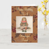 Geweldige vriend  verjaardag Kaart (Gele Bloem)