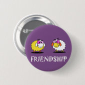 Geweldige vriendschapsknop ronde button 5,7 cm (Voorkant /achterkant)