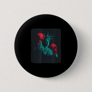 Geweldige vrijheid met bokshandschoenen kostuum ronde button 5,7 cm