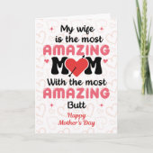 Geweldige Vrouw Geweldige Kont, Grappige Moederdag Kaart (Voorkant)