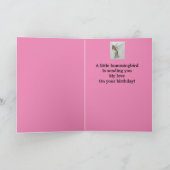 Geweldige vrouw Verjaardag Hummingbird Kaart (Binnen)