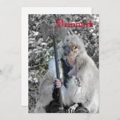 Geweldige vrouwelijke arrior Denemarken Flat Kaart (Voorkant / Achterkant)