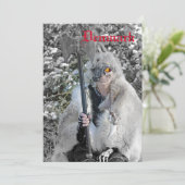 Geweldige vrouwelijke arrior Denemarken Flat Kaart (Staand voorkant)