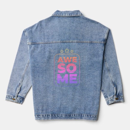Geweldige Vrouwen Denim Jacket (Jean Jacket) (Achterkant)