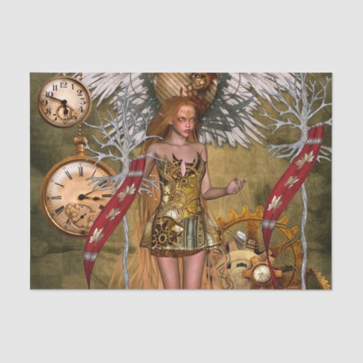 Geweldige vrouwen met steampunk tissuepapier (Voorkant)